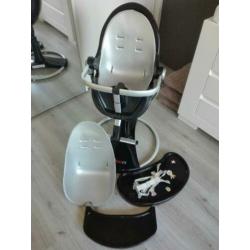 Bloom stoel zwart met zilver voor baby t/m kleuter