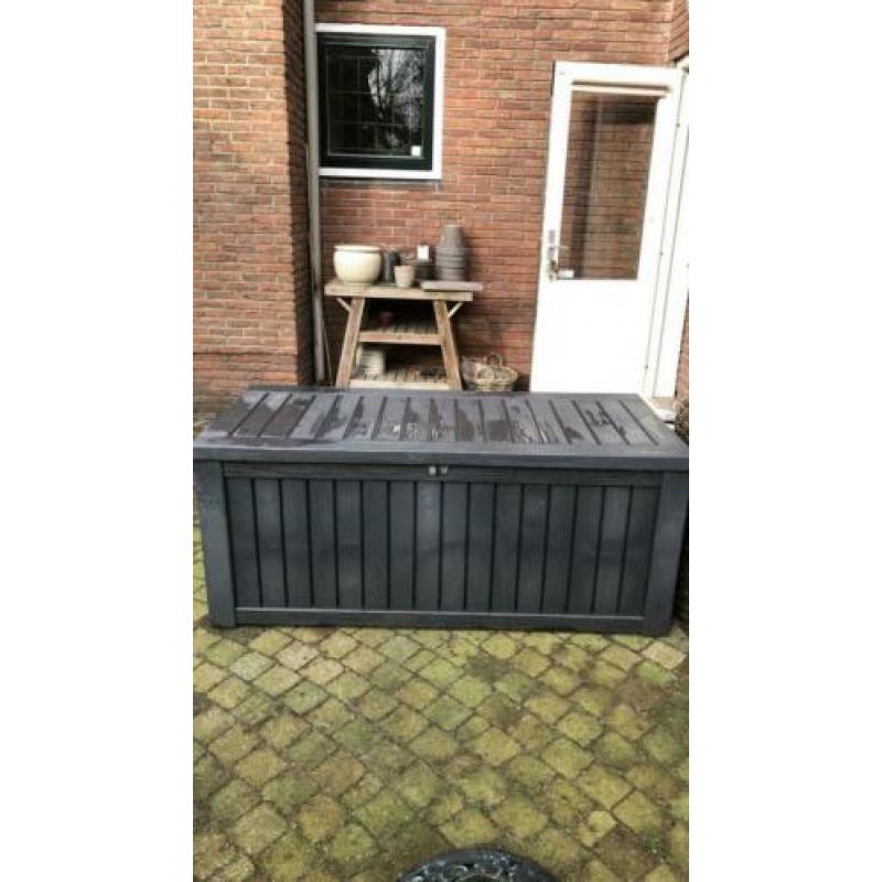 Kunststof buiten kist xl voor tuinkussens