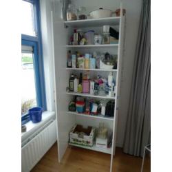 ikea hoge kast wit 80 x 195 x 35 met Applad deuren