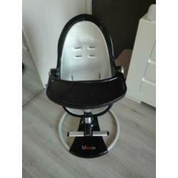 Bloom stoel zwart met zilver voor baby t/m kleuter