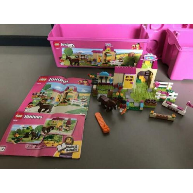 Lego juniors boerderij, kasteel, ariel, winkel, strand, huis