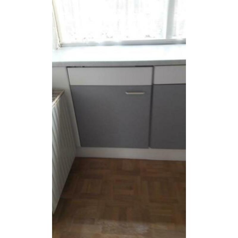 Grijs witte keuken