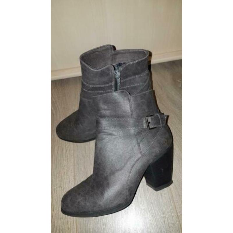 Laarsjes, grijs, maat 38