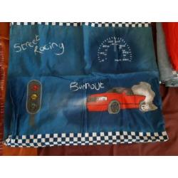 1 persoonsbed 90x200 met lattenbodem, matras, beddengoed