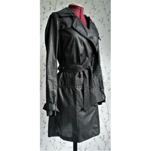 RELIGION Zwarte, Dunne Trenchcoat maat M