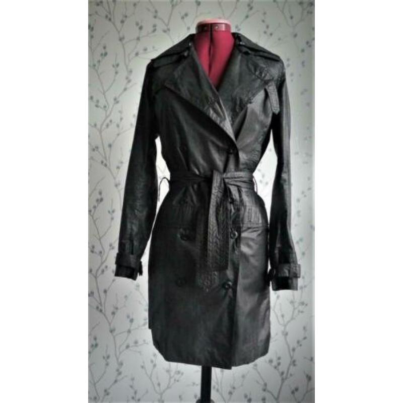 RELIGION Zwarte, Dunne Trenchcoat maat M