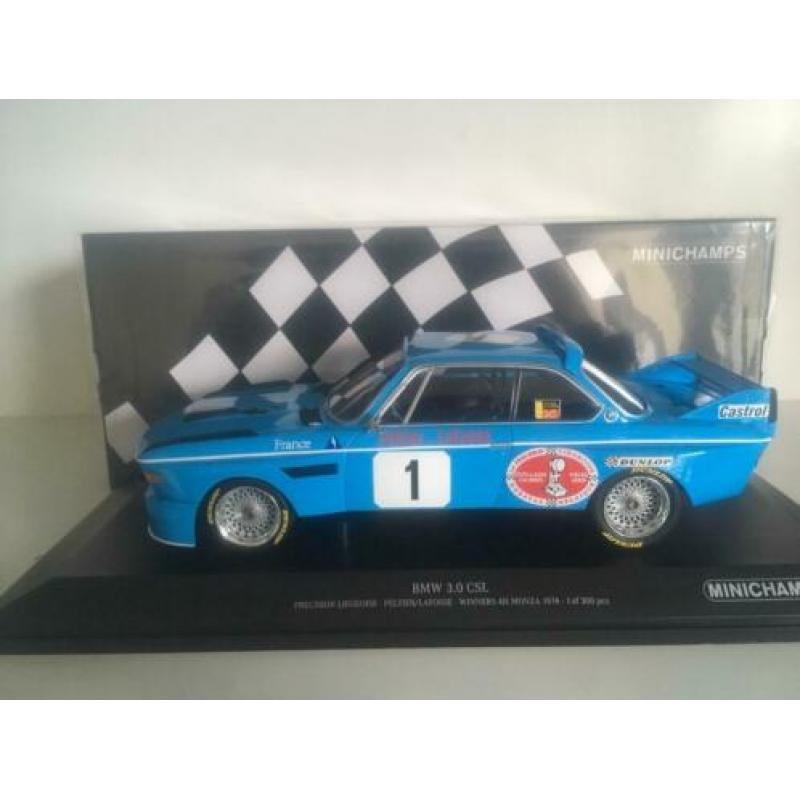 ?BMW 3.0 CSL Sieger 4h Monza 1974 #1 1:18 (nieuw)