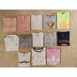 Pakket meisjeskleding 122-128 Lacoste, Benetton,Tumble'n dry