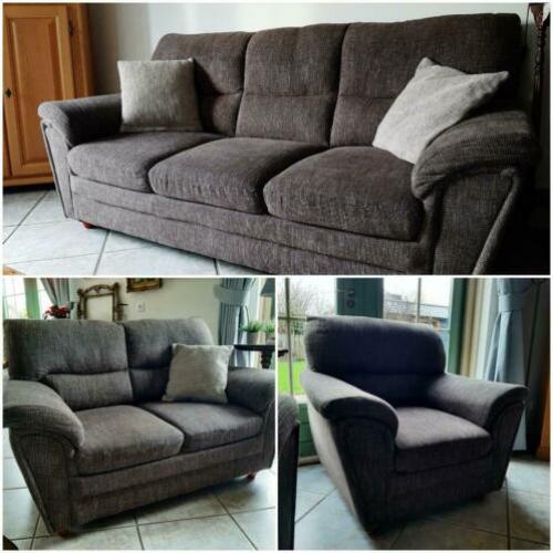Compleet bankstel set te koop! 3 zits, 2 zits, fauteuil