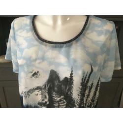 Maison Scotch top shirt maat 38 / 40 wolf
