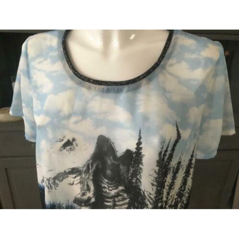 Maison Scotch top shirt maat 38 / 40 wolf