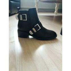 NIEUW!! Leren enkellaarsjes maat: 38