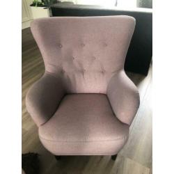 Roze fauteuil