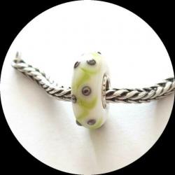 Trollbeads Glasbedel / zilver ooak (O)