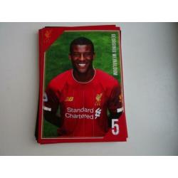 Setje spelerskaarten Liverpool FC 2019/20