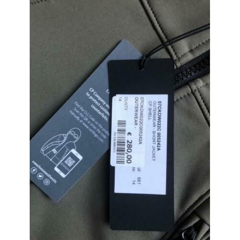 Winter/Voorjaar soft shell jack groen CP Company maat 164