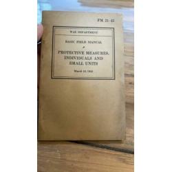 US field manual protective measures 1942