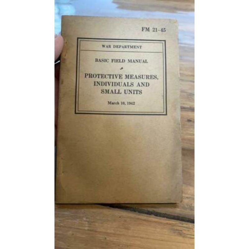 US field manual protective measures 1942