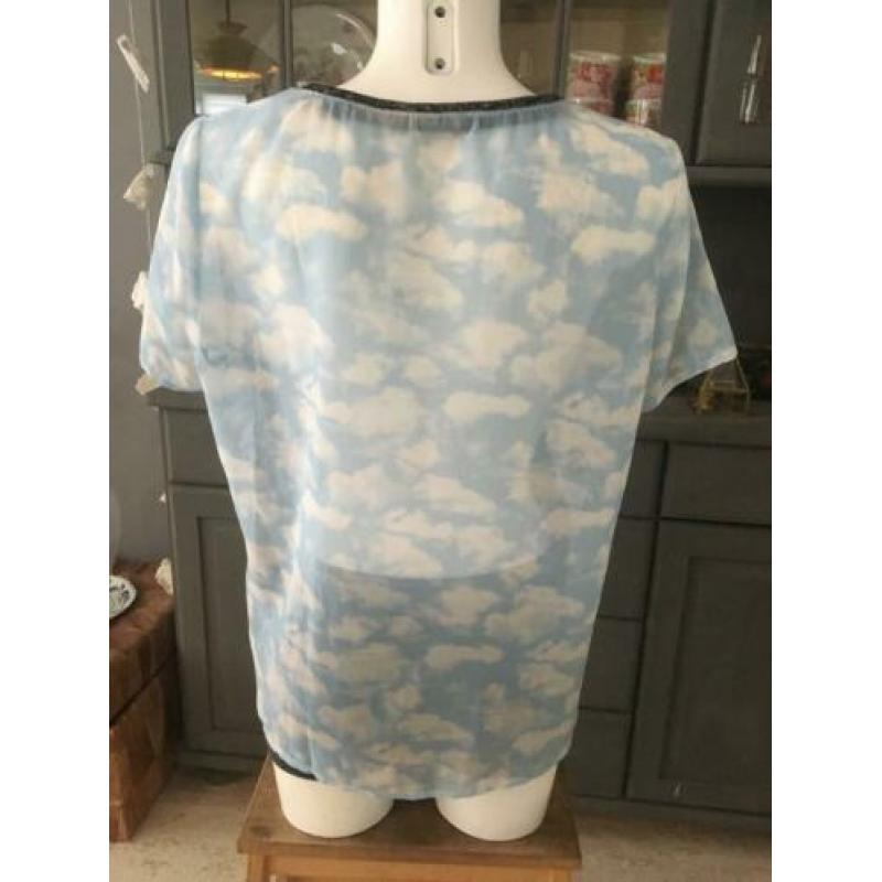 Maison Scotch top shirt maat 38 / 40 wolf