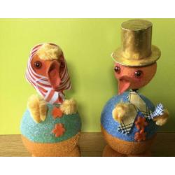 Vintage 2 Kartonnen Snoep Containers, Western Germany.