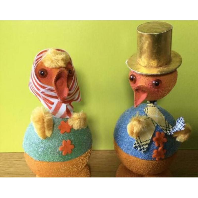 Vintage 2 Kartonnen Snoep Containers, Western Germany.