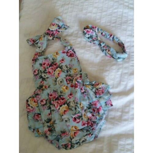 Super kraamkado-Trendy Vintage babystrandpakje 3-6 mnd