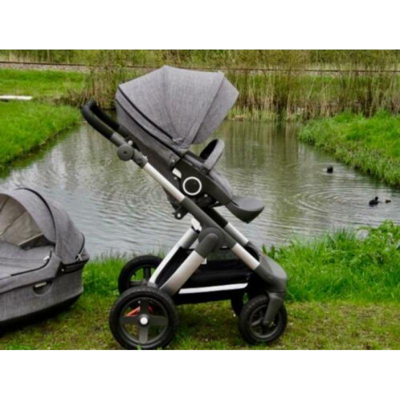 Stokke TRAILZ met TERREINWIELEN kinderwagen met Autostoel