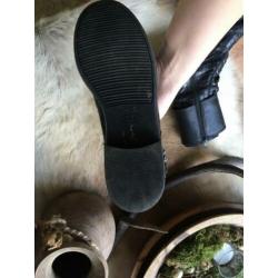 Nubikk lace up boots/laarsjes maat 39 croco