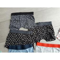 15 boxers / onderbroeken HEMA maat 98/104