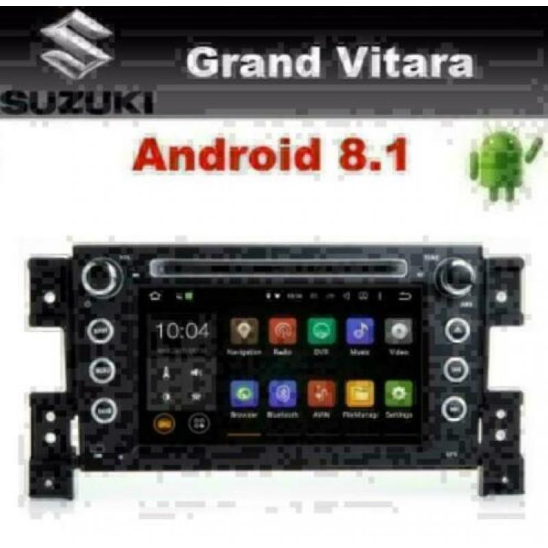 Suzuki Grand Vitara android 8.1 wifi carplay dab+ bluetooth