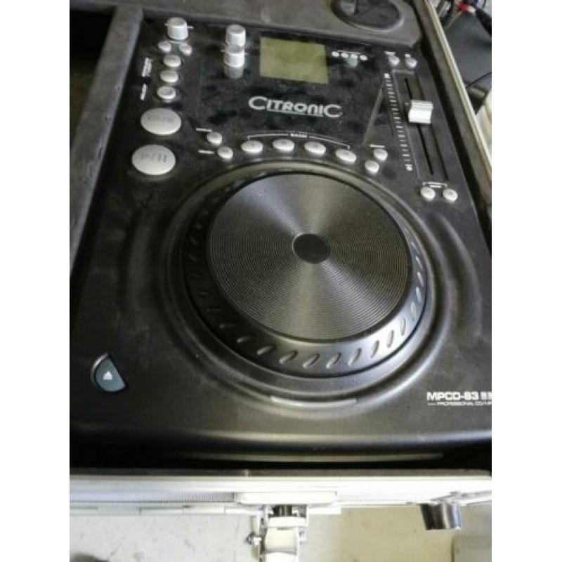 Citronic mpcd-s3 2x met flightcase