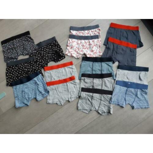 15 boxers / onderbroeken HEMA maat 98/104