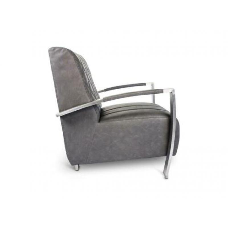 Industrie fauteuil Nico Grijs