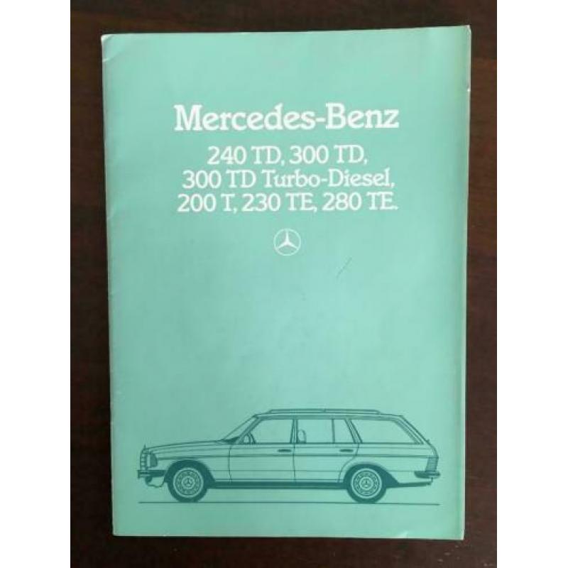 auto folder Mercedes W123 S123