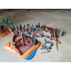 Piratenkasteel/gestrand schip piraten playmobil