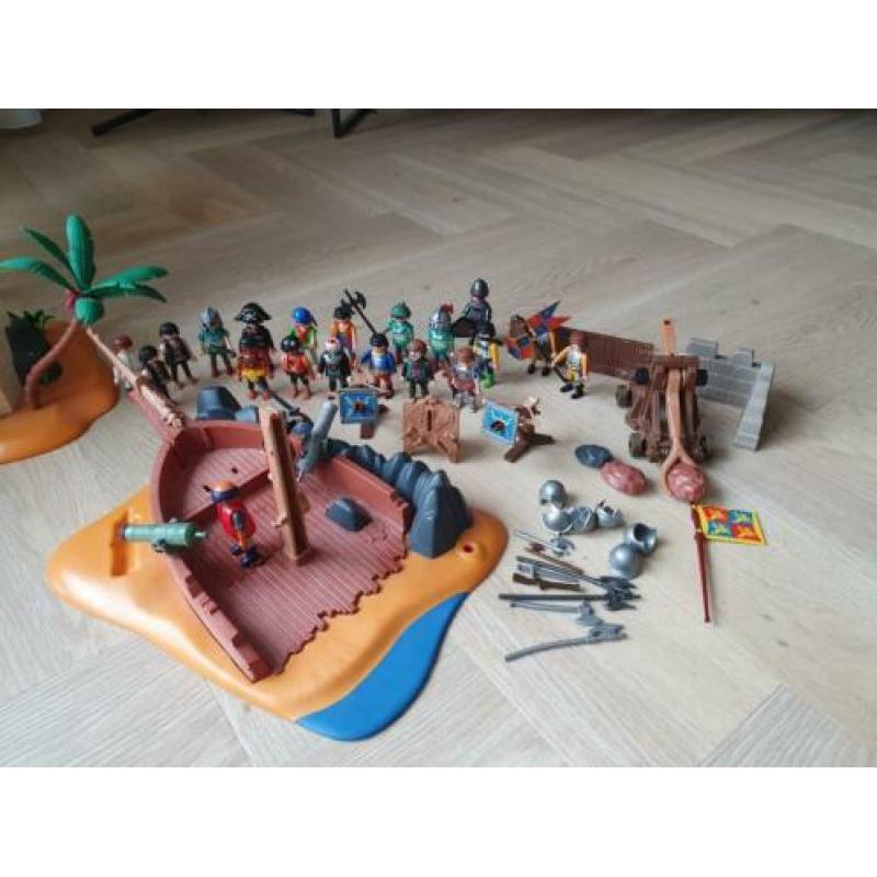 Piratenkasteel/gestrand schip piraten playmobil