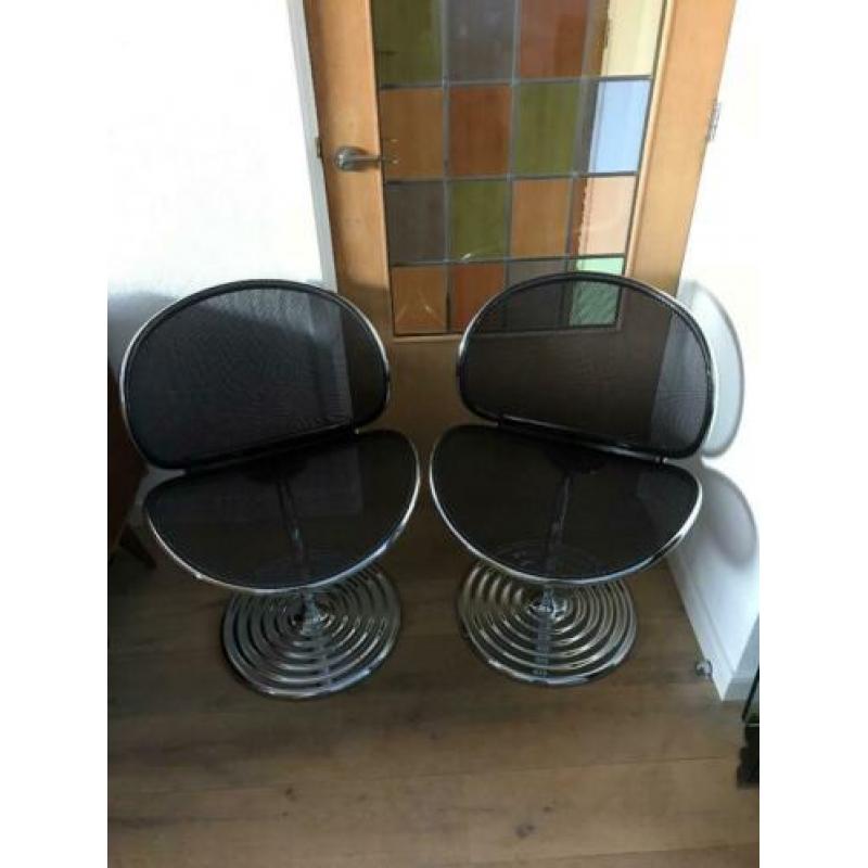 2 Wilkhahn O-Line swivel chairs stoel design vintage chroom
