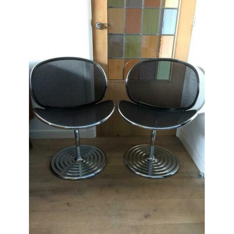 2 Wilkhahn O-Line swivel chairs stoel design vintage chroom