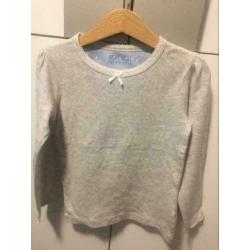 Grijs meisje longsleeves, maat: 110