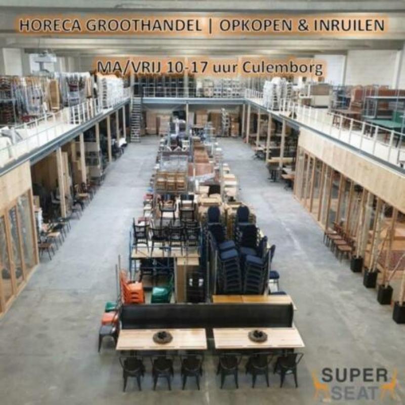 29 x HPL stapelstoelen, HORECA design stoelen Arper 106