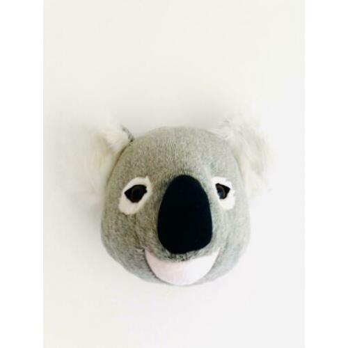 Nieuw! Pluche dierenkop Koala. Wanddecoratie. Kinderkamer.