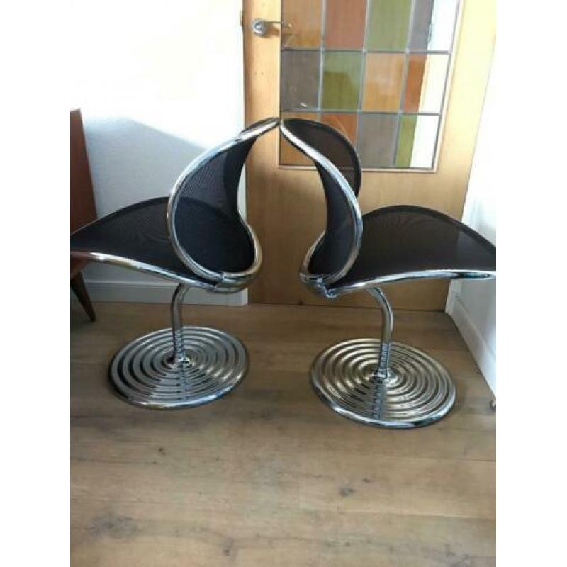 2 Wilkhahn O-Line swivel chairs stoel design vintage chroom