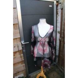 Jurk/ Tuniek zwart/rose Expresso mt 36