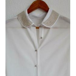 Witte voile blouse van SHK Mode - mt S