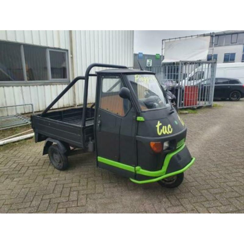 Piaggio Ape 50 TukTuk Brom kenteken Zwart-trekhaak-cd-speler