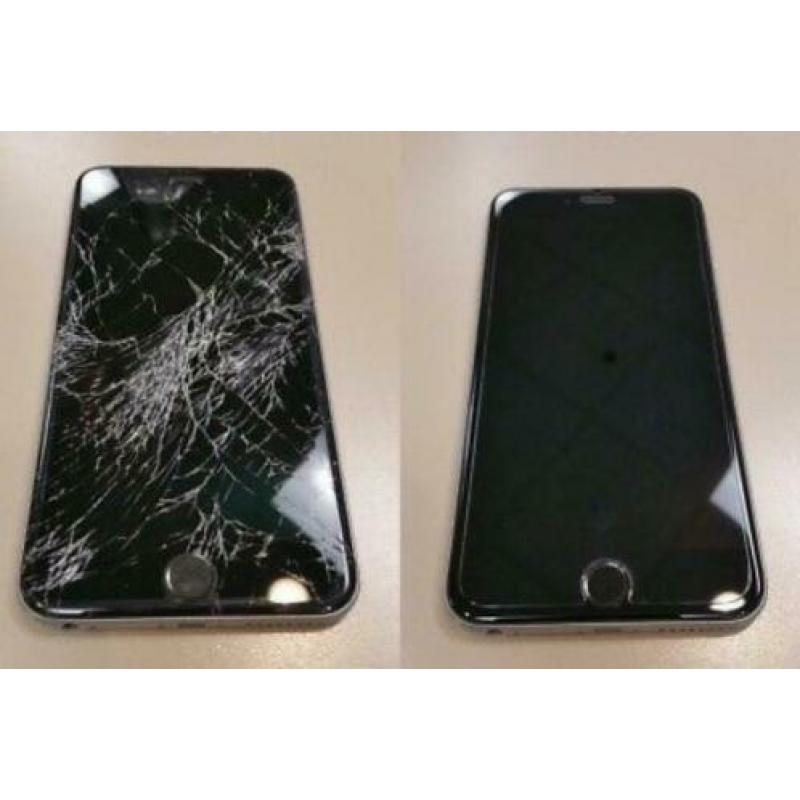 iPhone scherm reparatie @Locatie kapot barst 6 5 6s 7 8 8+ X