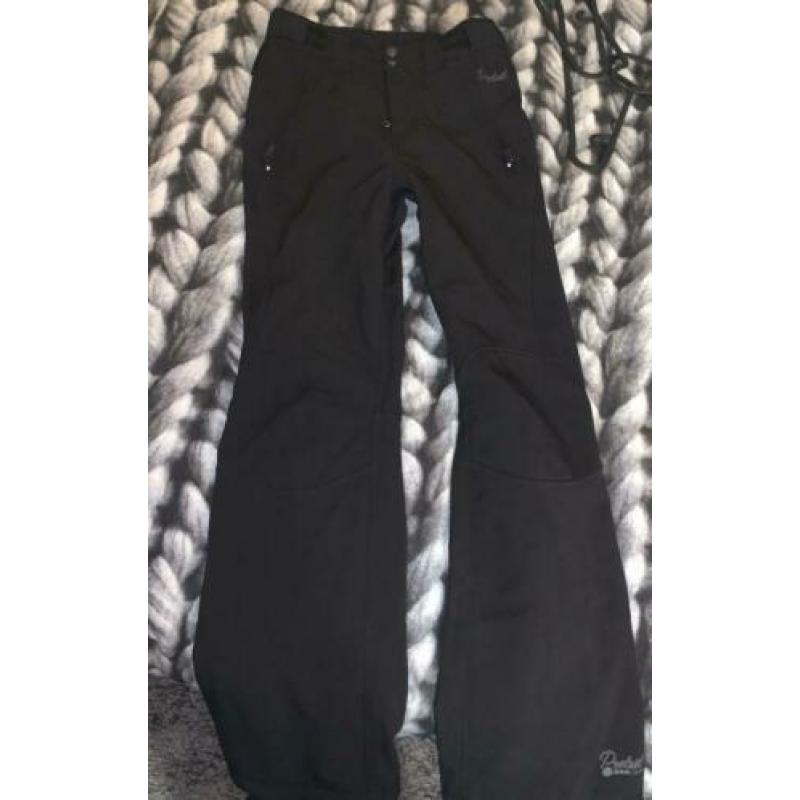 Zwarte Protest slim fit skibroek maat 176