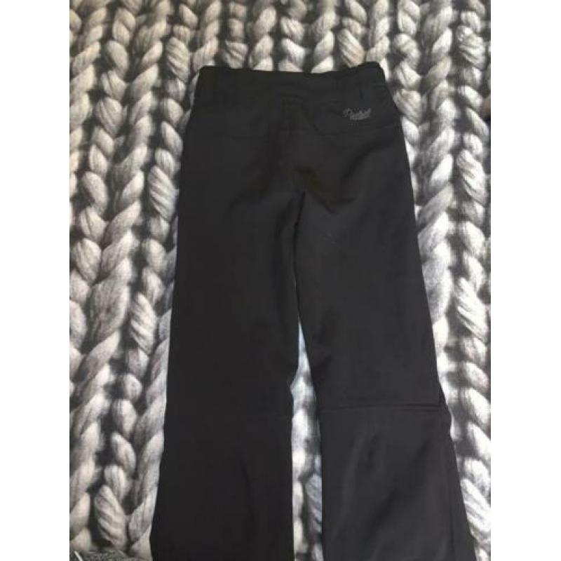 Zwarte Protest slim fit skibroek maat 176