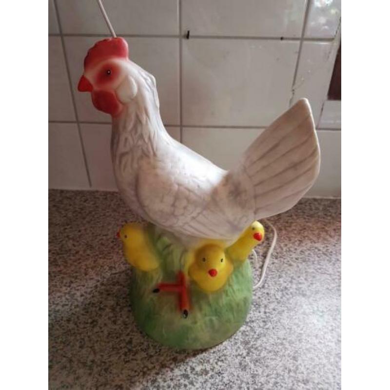 Heico figuurlamp kinderlamp kip met kuikens