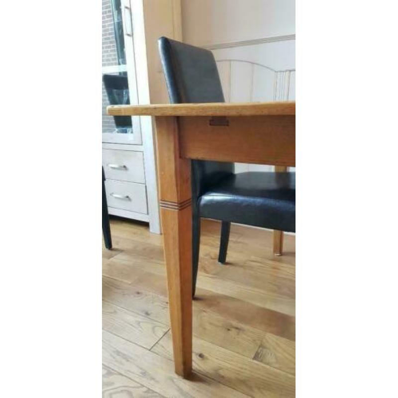 Eettafel teak hout uitschuifbaar vierkant of rechthoekig